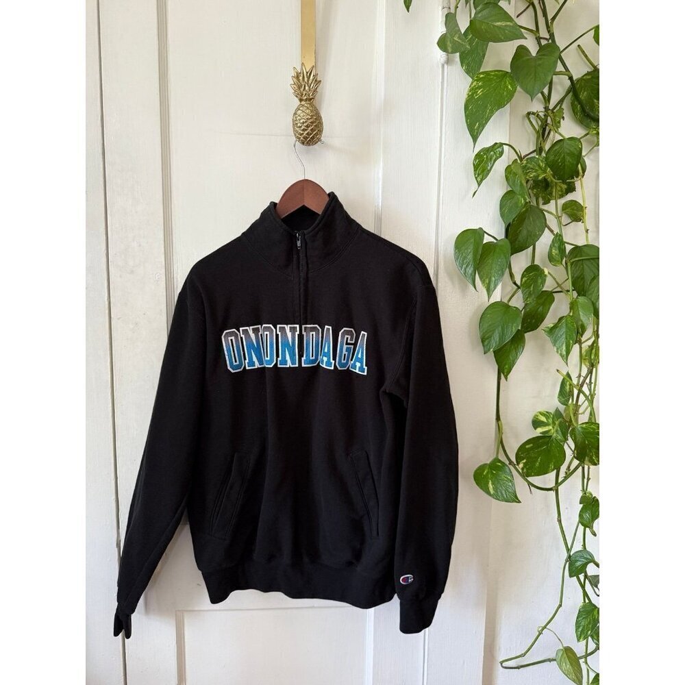 Onondaga men’s size medium black embroidered sweater
